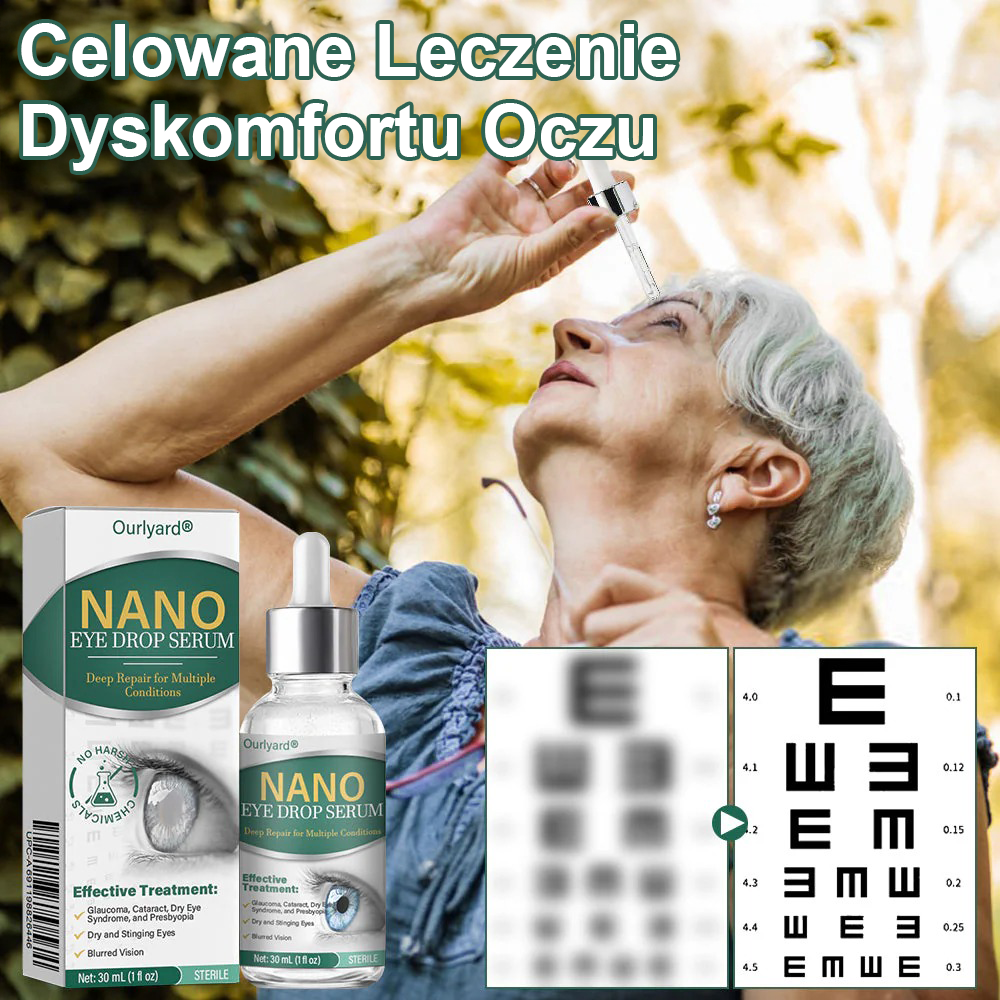 👩‍⚕️Serum kropli do oczu Ourlyard® Nano ✅Zatwierdzone przez FDA (nadaje się na starczowzroczność, zespół suchego oka, jaskrę i zaćmę) 👀