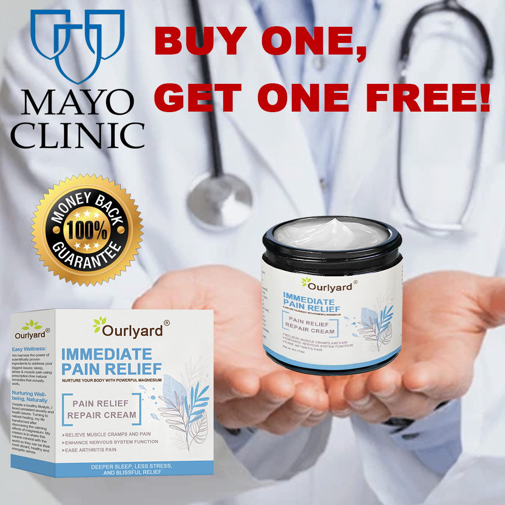 ✅Mayo Clinic Official: Ourlyard® Magnesium Pain Healing Bone Cream (leczenie zapalenia stawów, neuropatii, chorób reumatycznych, skurczów mięśni, drgawek i urazów sportowych)