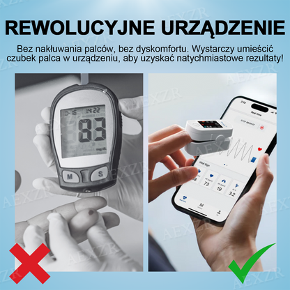 Glycenx™🎉🎉Wyprzedaż Noworoczna🎉- Rabat - 𝟟𝟘% 🅾🅵🅵 Dokładne urządzenie do pomiaru poziomu glukozy we krwi