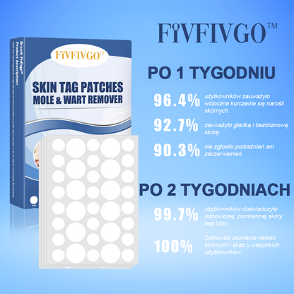 Fivfivgo™ Plasterek na znamiona i brodawki usuwający narośl skórną