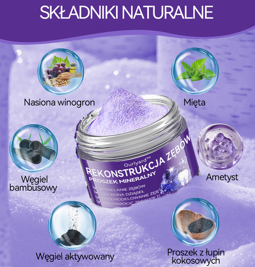 Ourlyard™ Proszek mineralny do regeneracji zębów 🔥🔥
