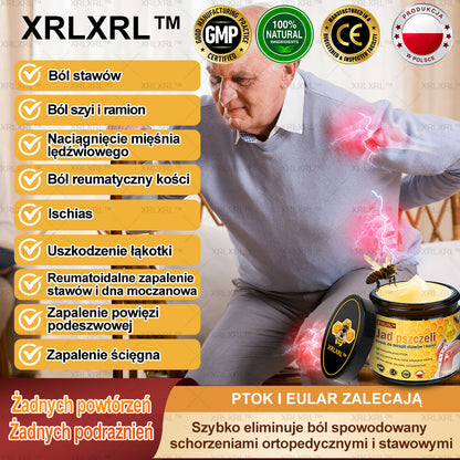 XRLXRL™ Krem Łagodzący Ból i Leczenie Kości z Jadłem Pszczelim (Specjalnie dla starszych dorosłych i polecany przez AAOS)