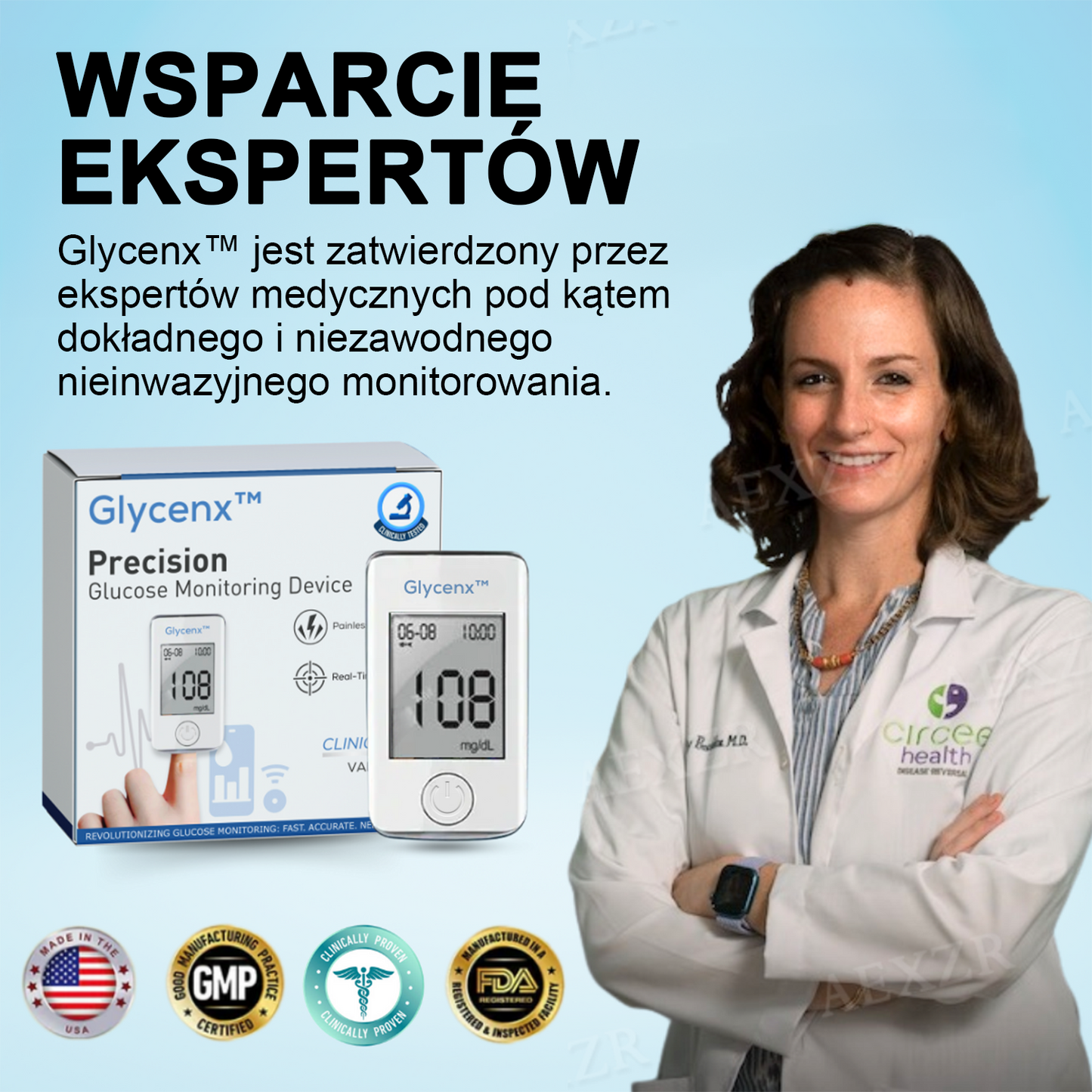Glycenx™🎉🎉Wyprzedaż Noworoczna🎉- Rabat - 𝟟𝟘% 🅾🅵🅵 Dokładne urządzenie do pomiaru poziomu glukozy we krwi