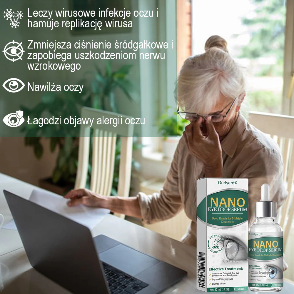 👩‍⚕️Serum kropli do oczu Ourlyard® Nano ✅Zatwierdzone przez FDA (nadaje się na starczowzroczność, zespół suchego oka, jaskrę i zaćmę) 👀
