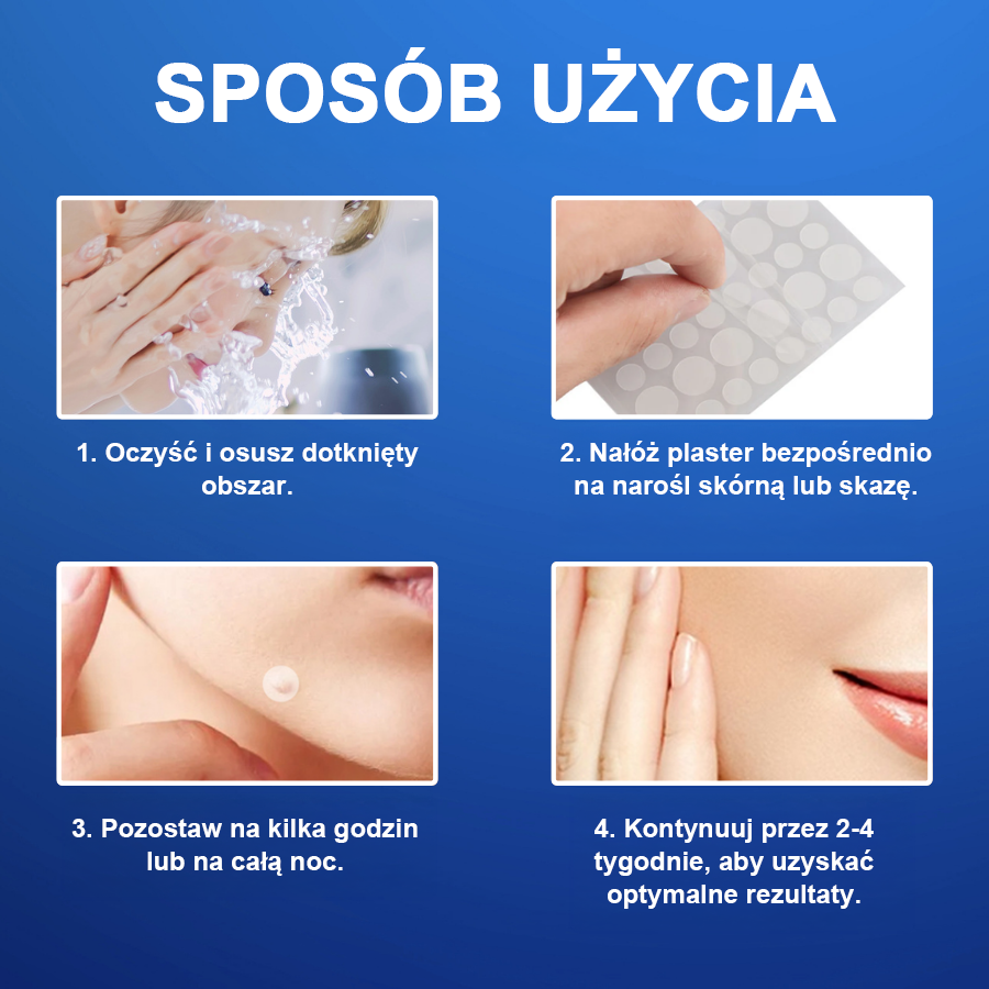 Fivfivgo™ Plasterek na znamiona i brodawki usuwający narośl skórną