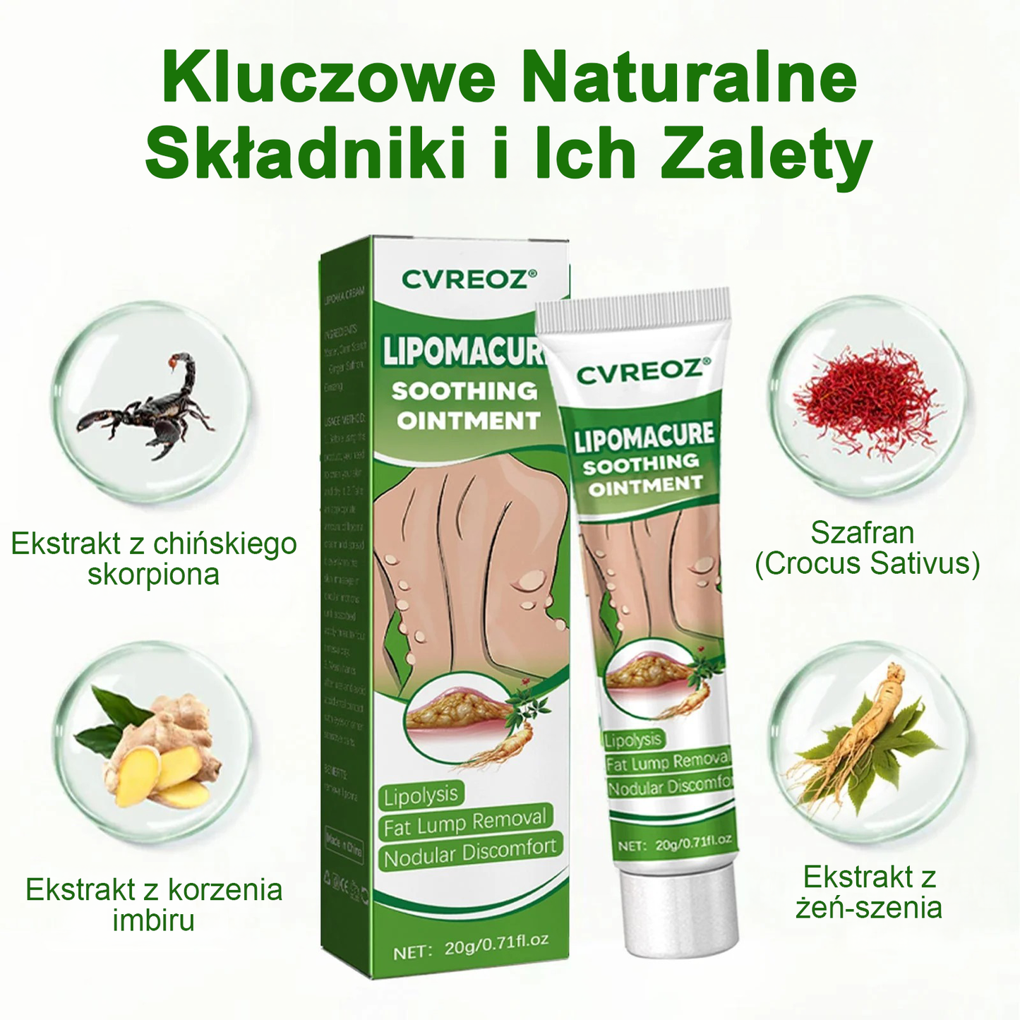 Maść łagodząca Cvreoz® Lipoma Cure