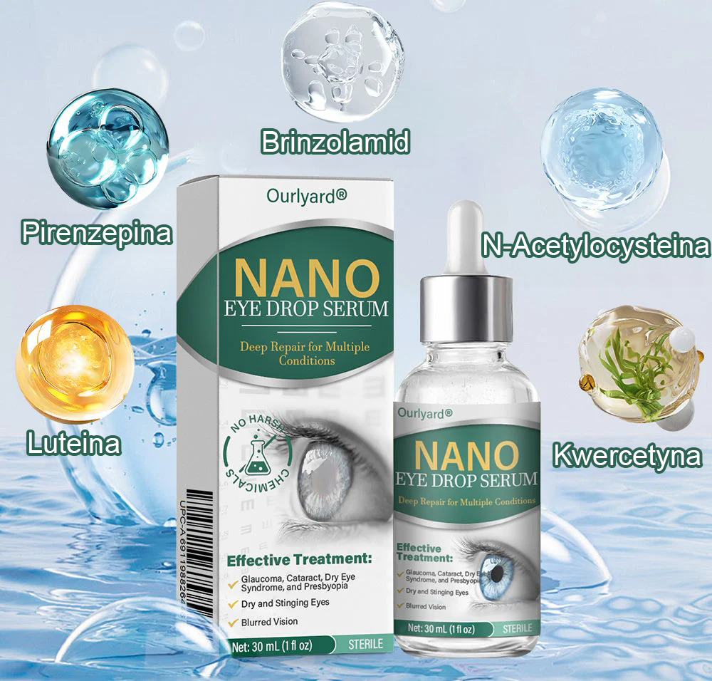 👩‍⚕️Serum kropli do oczu Ourlyard® Nano ✅Zatwierdzone przez FDA (nadaje się na starczowzroczność, zespół suchego oka, jaskrę i zaćmę) 👀