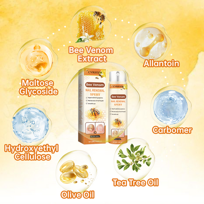 Cvreoz®Bee Venom Nail Renewal Spray👨‍⚕️ 𝘾𝙚𝙧𝙩𝙞𝙛𝙞𝙚𝙙 𝙗𝙮 𝙩𝙝𝙚 𝘼𝙢𝙚𝙧𝙞𝙘𝙖𝙣 𝘼𝙘𝙖𝙙𝙚𝙢𝙮 𝙤𝙛 𝘿𝙚𝙧𝙢𝙖𝙩𝙤𝙡𝙤𝙜𝙮(𝘼𝘼𝘿)